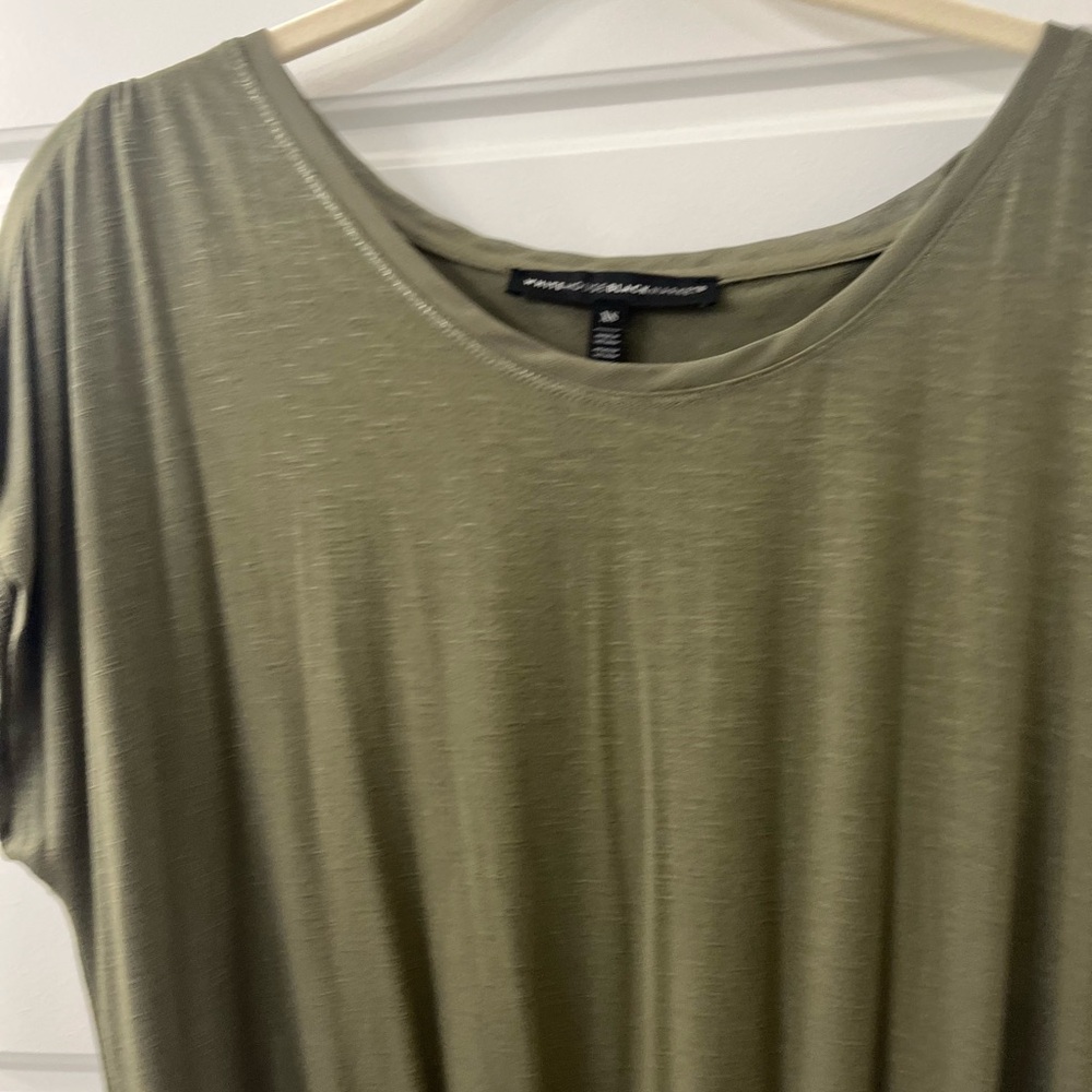 White House Black Market Olive Green Short Sleeve Tee